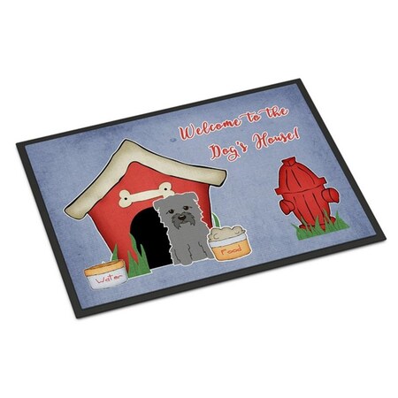 Carolines Treasures Dog House Collection Glen of Imal Grey Indoor or Outdoor Mat, 24 x 0.25 x 36 in. BB2813JMAT